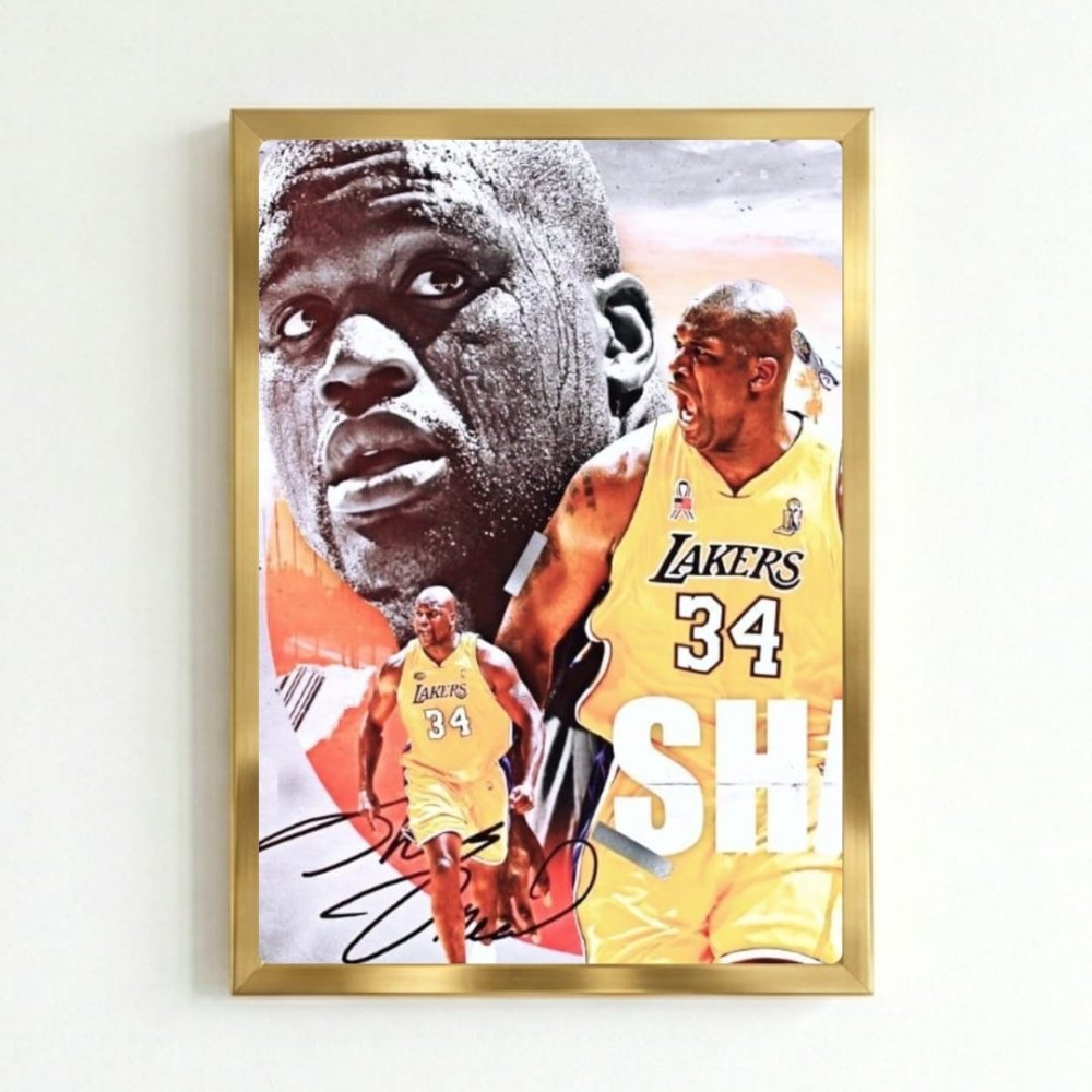 Shaquille O'Neal - Basket - Vibes DistrictShaquille O'Neal - Basket poster GoldVibes District