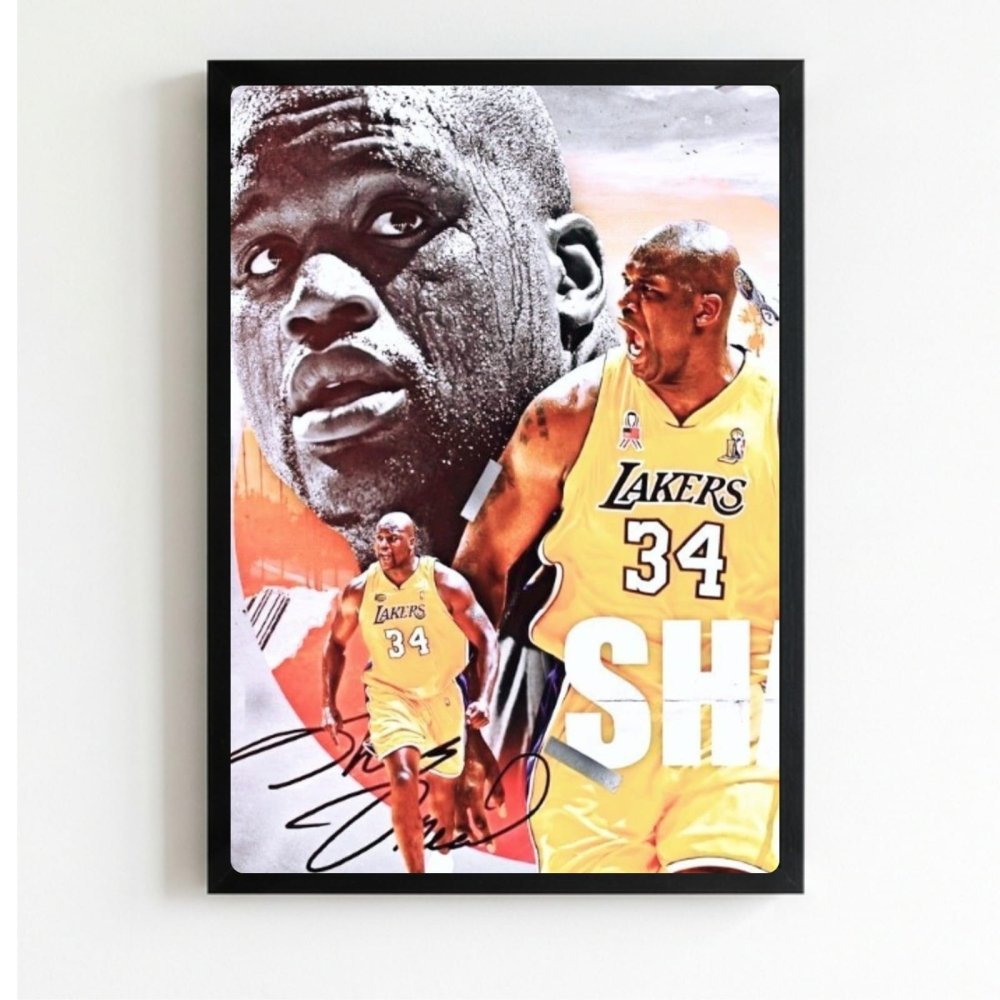 Shaquille O'Neal - Basket - Vibes DistrictShaquille O'Neal - Basket poster NeroVibes District