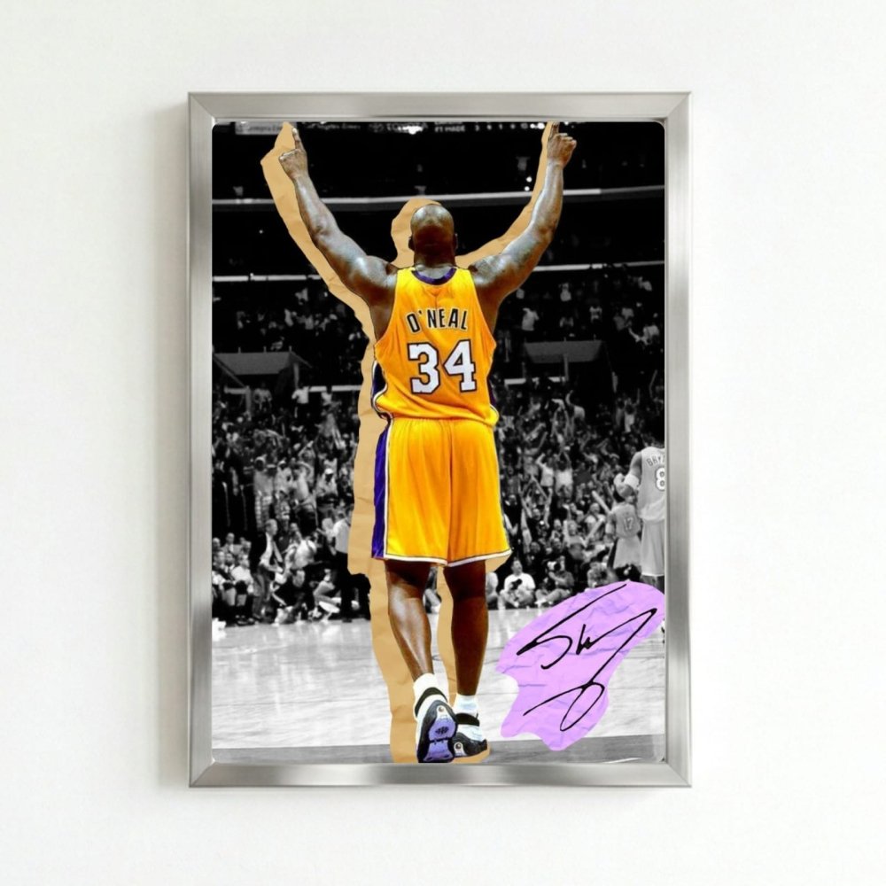 Shaquille O'Neal - Basket - Vibes DistrictShaquille O'Neal - Basket poster SilverVibes District