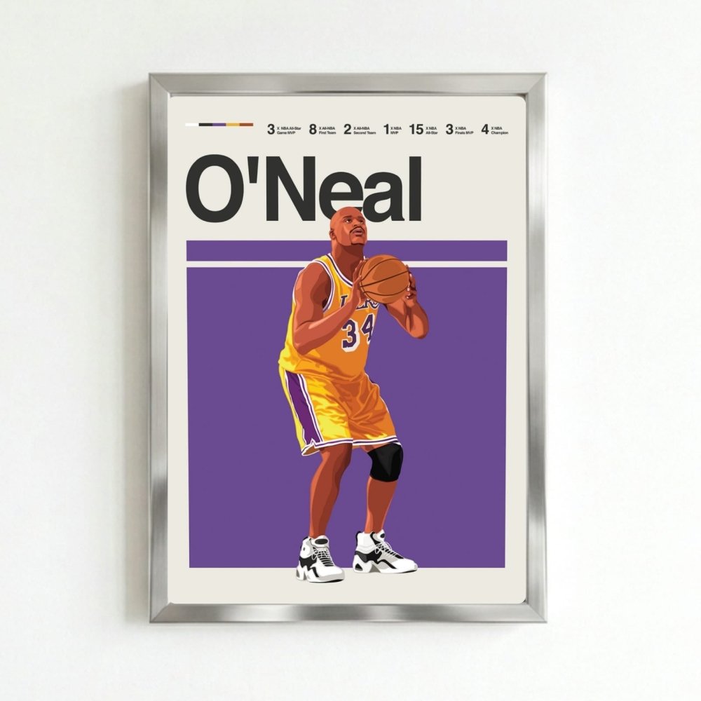 Shaquille O'Neal - Basket - Vibes DistrictShaquille O'Neal - Basket poster SilverVibes District