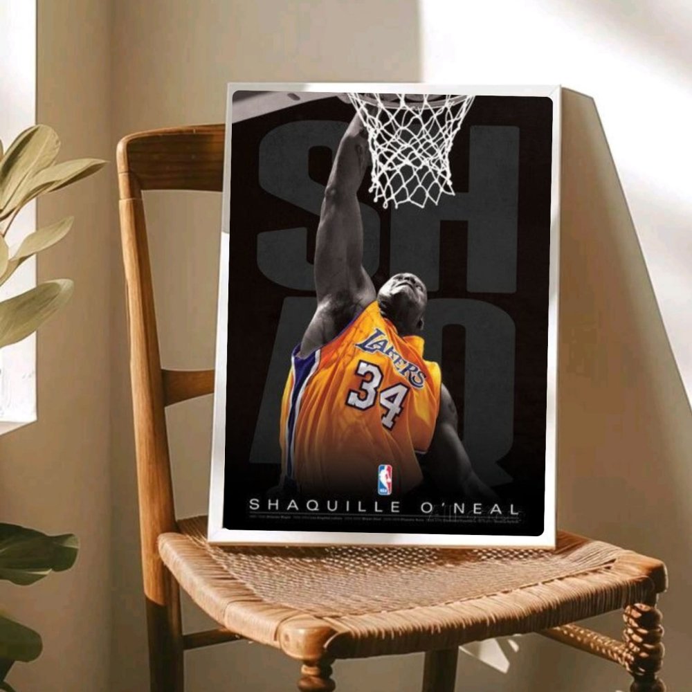 Shaquille O'Neal - Basket - Vibes DistrictShaquille O'Neal - Basket poster GoldVibes District