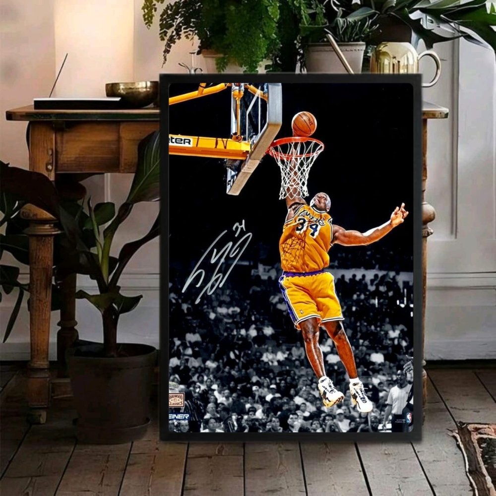 Shaquille O'Neal - Basket - Vibes DistrictShaquille O'Neal - Basket poster SilverVibes District