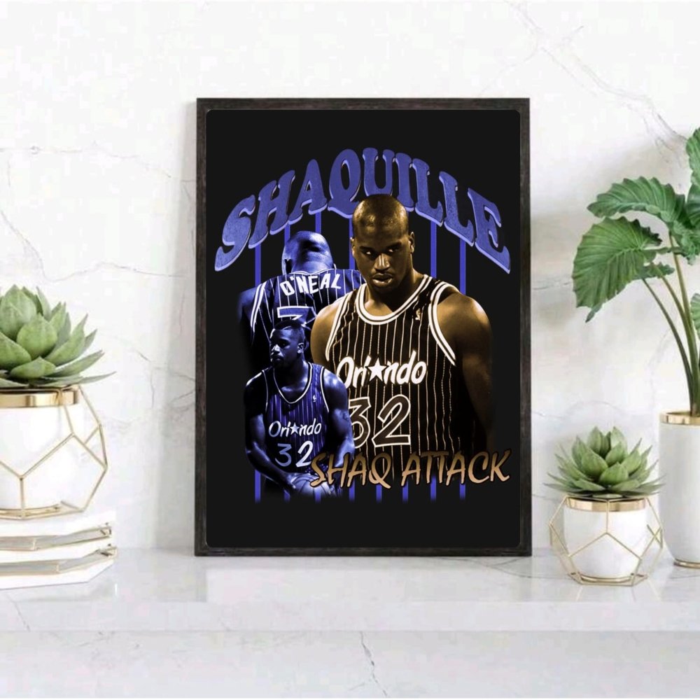 Shaquille O'Neal - Basket - Vibes DistrictShaquille O'Neal - Basket poster GoldVibes District