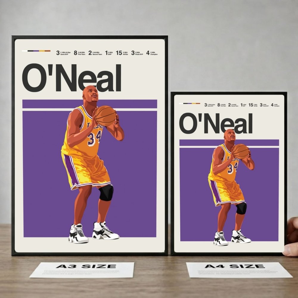 Shaquille O'Neal - Basket - Vibes DistrictShaquille O'Neal - Basket poster GoldVibes District