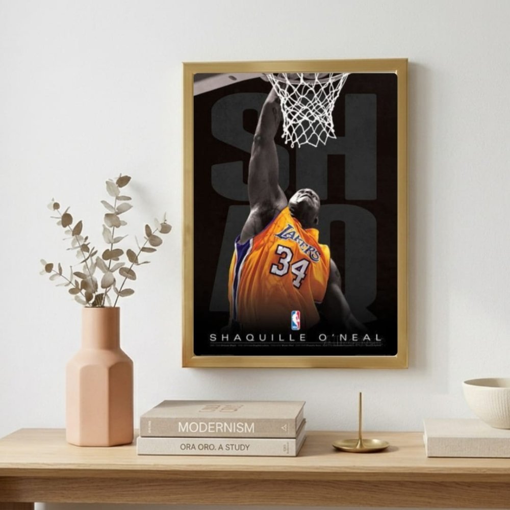 Shaquille O'Neal - Basket - Vibes DistrictShaquille O'Neal - Basket poster GoldVibes District