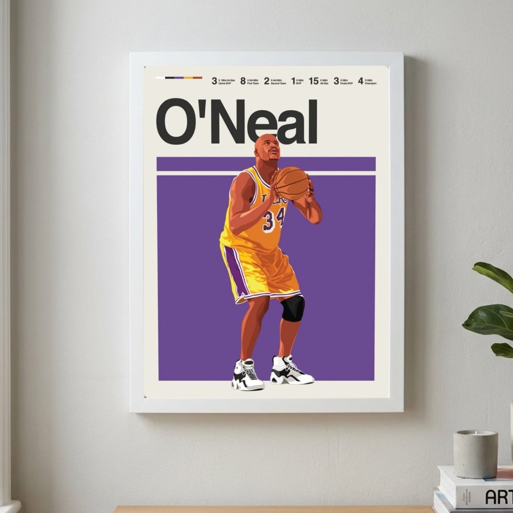 Shaquille O'Neal - Basket - Vibes DistrictShaquille O'Neal - Basket poster GoldVibes District