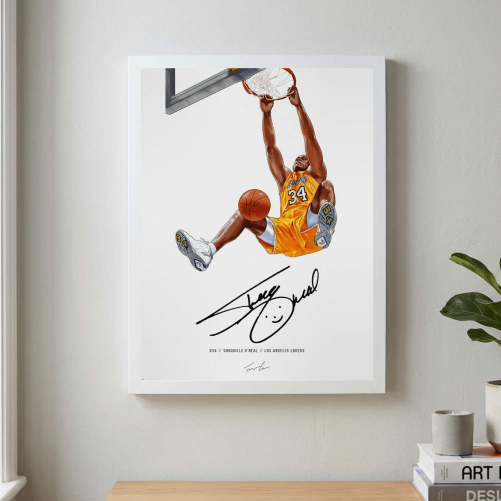 Shaquille O'Neal - Basket - Vibes DistrictShaquille O'Neal - Basket poster GoldVibes District