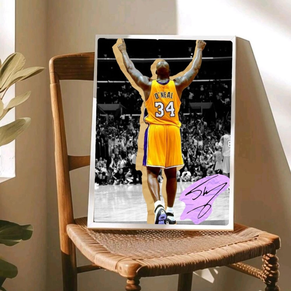 Shaquille O'Neal - Basket - Vibes DistrictShaquille O'Neal - Basket poster GoldVibes District