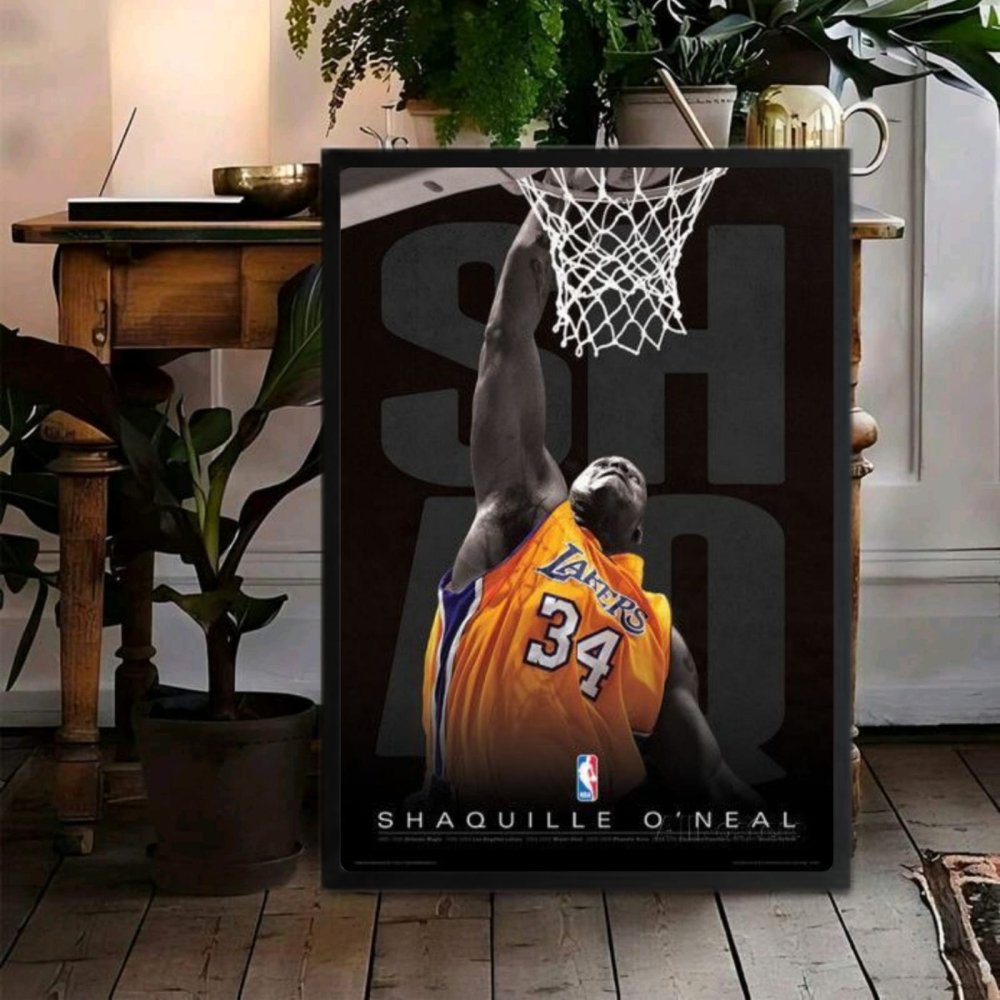 Shaquille O'Neal - Basket - Vibes DistrictShaquille O'Neal - Basket poster GoldVibes District