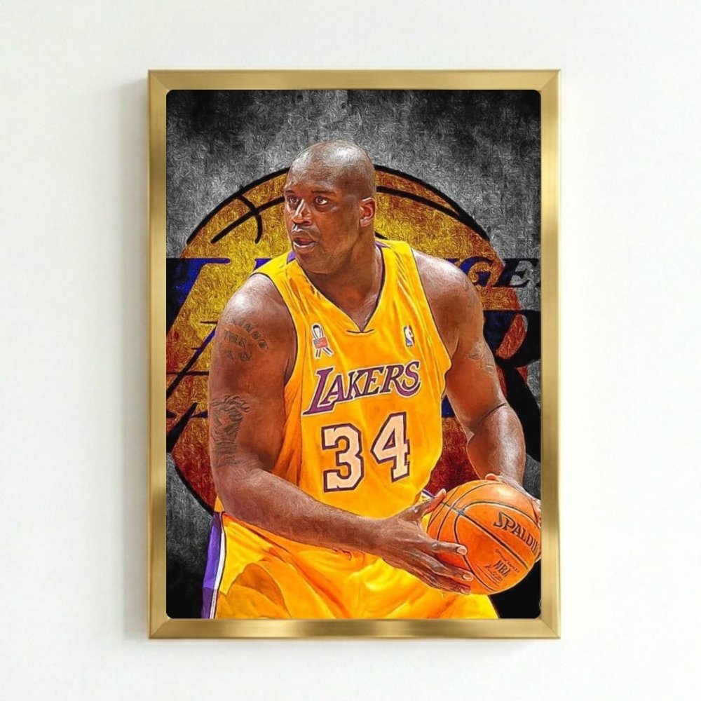 Shaquille O'Neal - Basket - Vibes DistrictShaquille O'Neal - Basket poster GoldVibes District