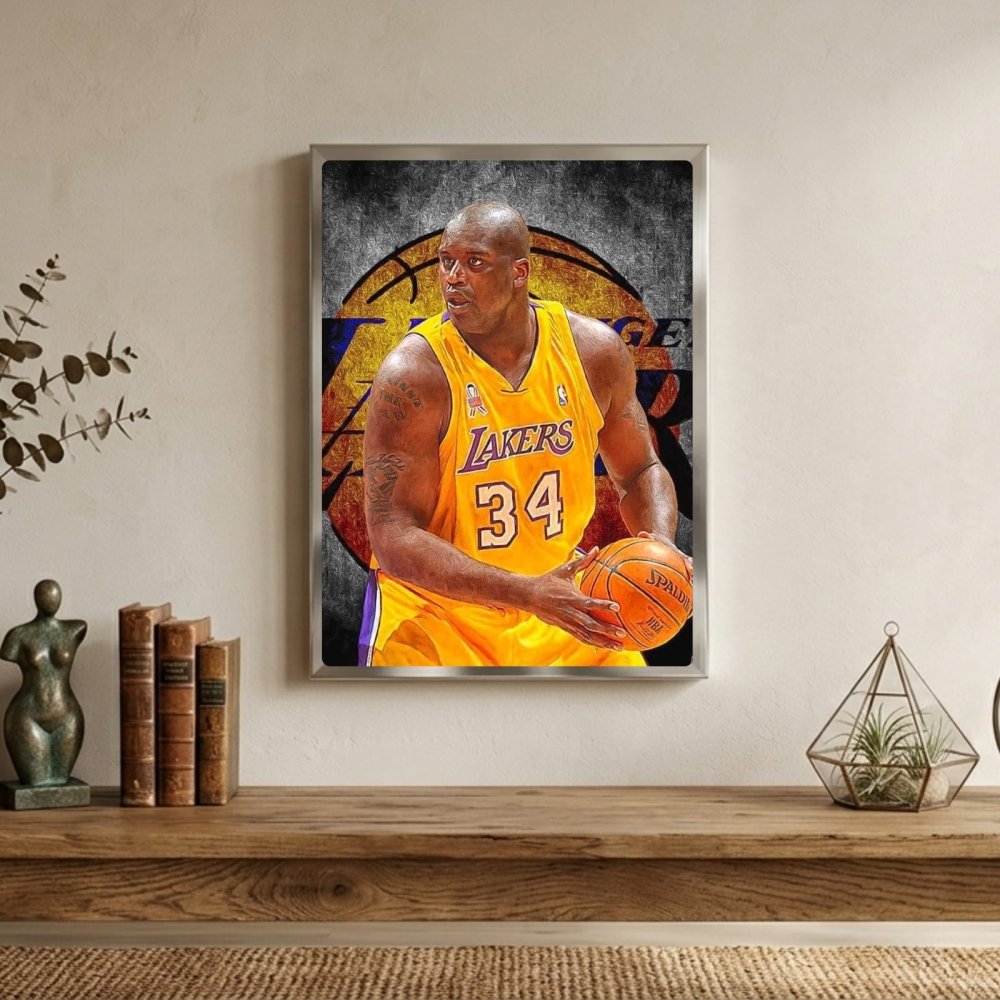 Shaquille O'Neal - Basket - Vibes DistrictShaquille O'Neal - Basket poster GoldVibes District