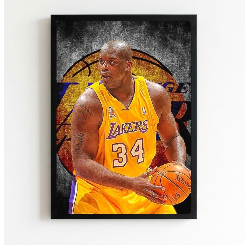 Shaquille O'Neal - Basket - Vibes DistrictShaquille O'Neal - Basket poster NeroVibes District