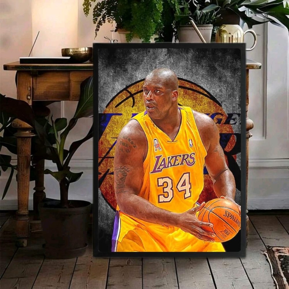 Shaquille O'Neal - Basket - Vibes DistrictShaquille O'Neal - Basket poster GoldVibes District