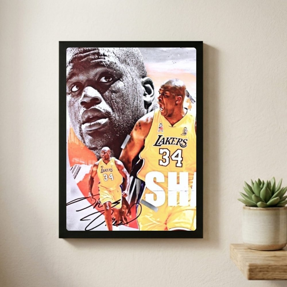 Shaquille O'Neal - Basket - Vibes DistrictShaquille O'Neal - Basket poster GoldVibes District