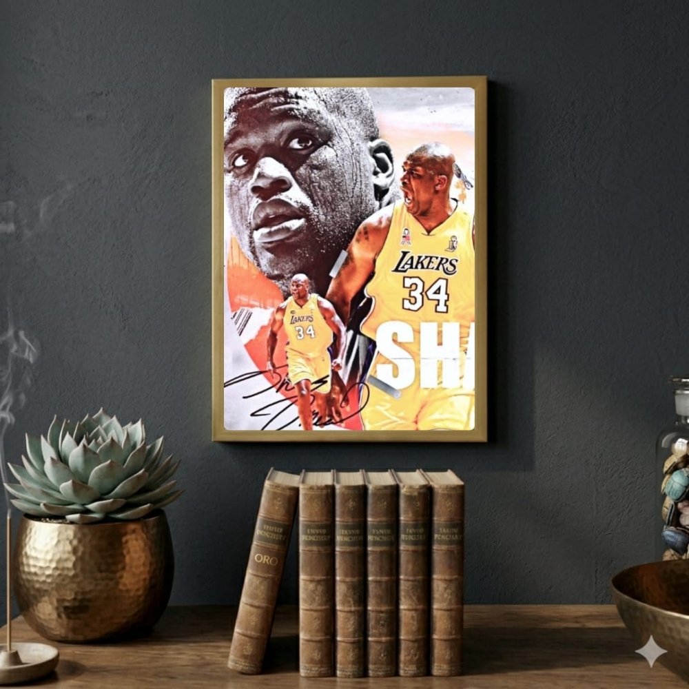 Shaquille O'Neal - Basket - Vibes DistrictShaquille O'Neal - Basket poster GoldVibes District