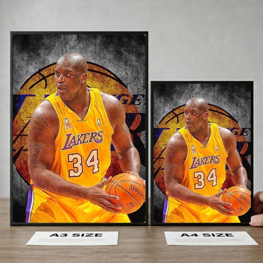 Shaquille O'Neal - Basket - Vibes DistrictShaquille O'Neal - Basket poster GoldVibes District