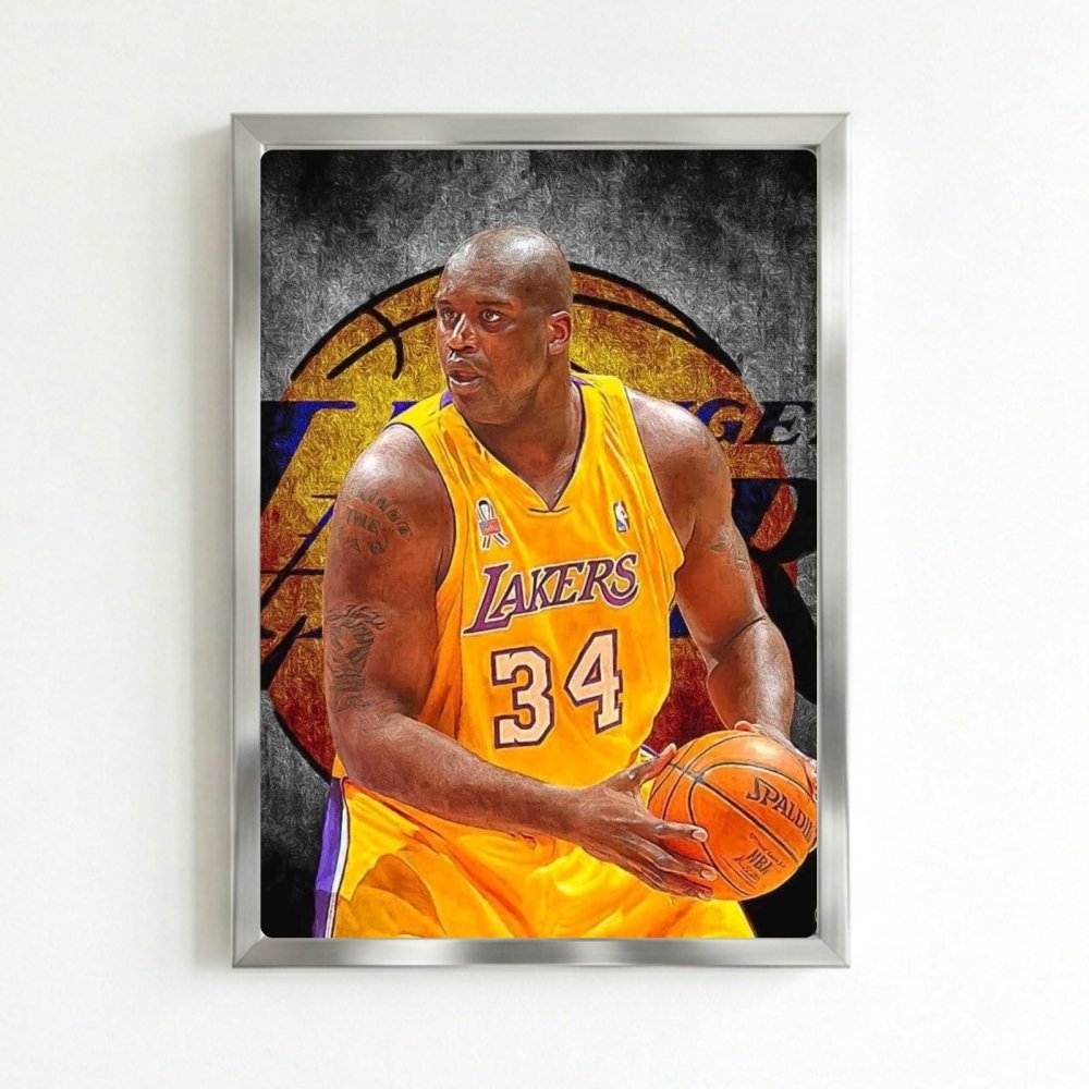 Shaquille O'Neal - Basket - Vibes DistrictShaquille O'Neal - Basket poster SilverVibes District