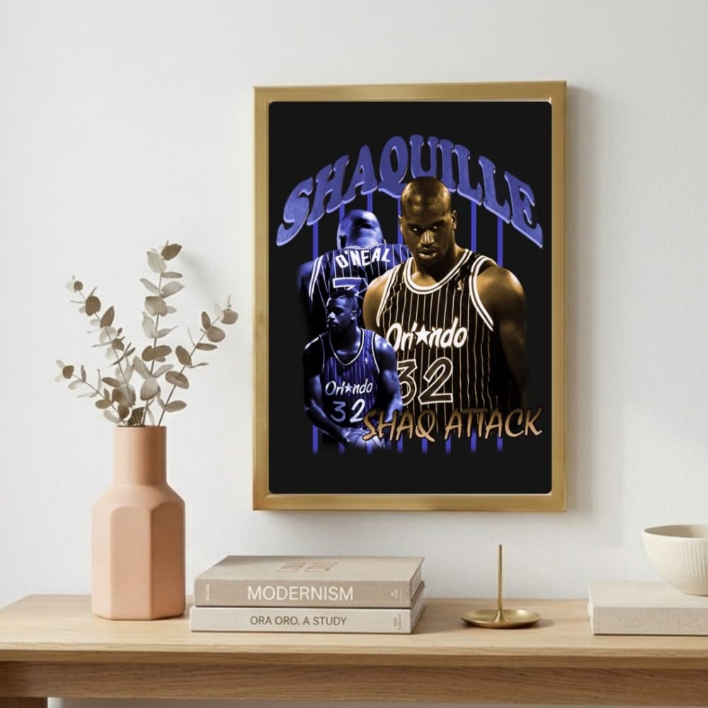 Shaquille O'Neal - Basket - Vibes DistrictShaquille O'Neal - Basket poster GoldVibes District