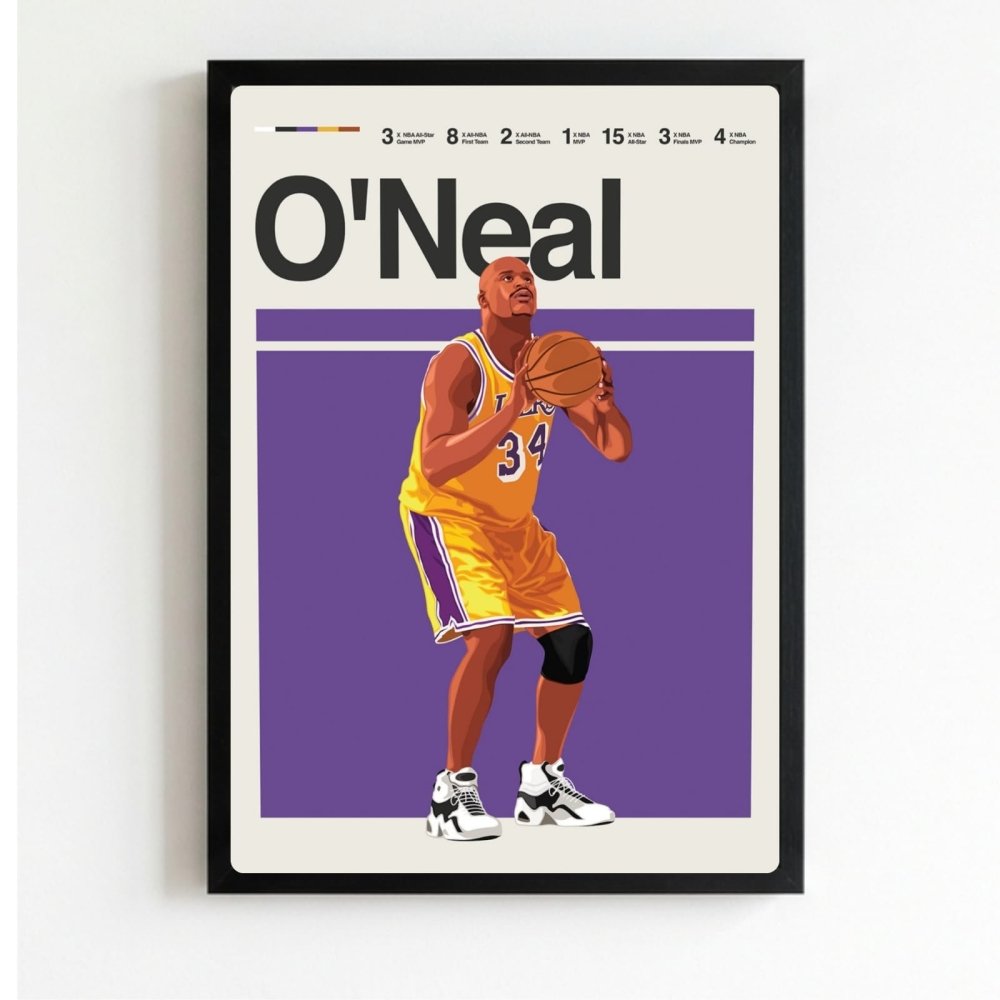 Shaquille O'Neal - Basket - Vibes DistrictShaquille O'Neal - Basket poster NeroVibes District