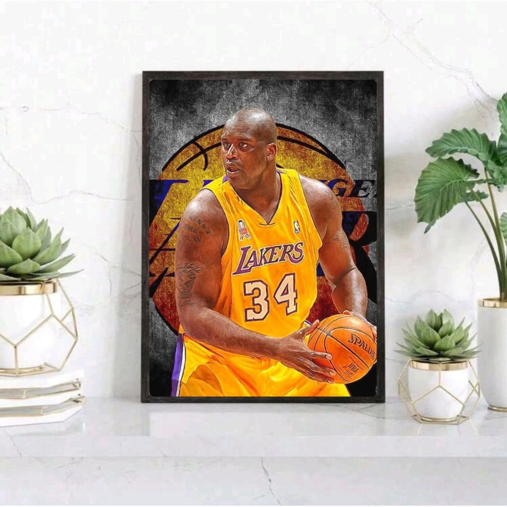 Shaquille O'Neal - Basket - Vibes DistrictShaquille O'Neal - Basket poster GoldVibes District