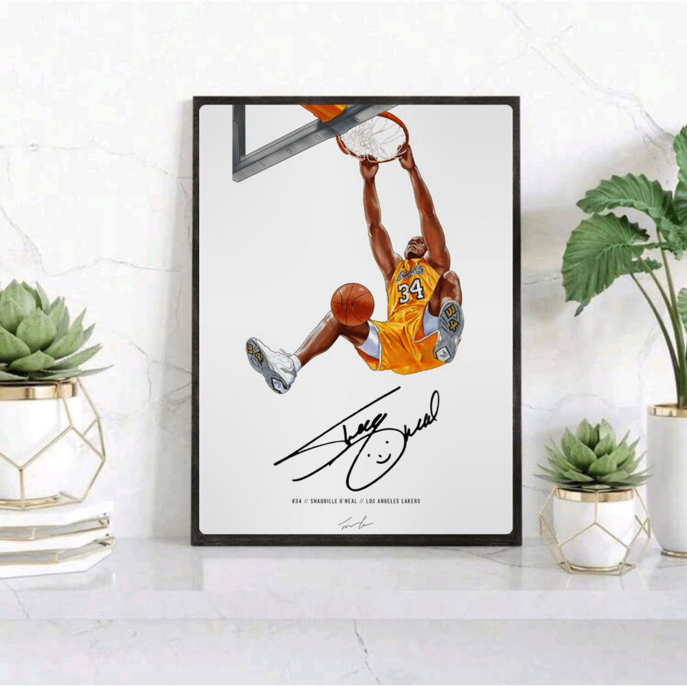 Shaquille O'Neal - Basket - Vibes DistrictShaquille O'Neal - Basket poster GoldVibes District