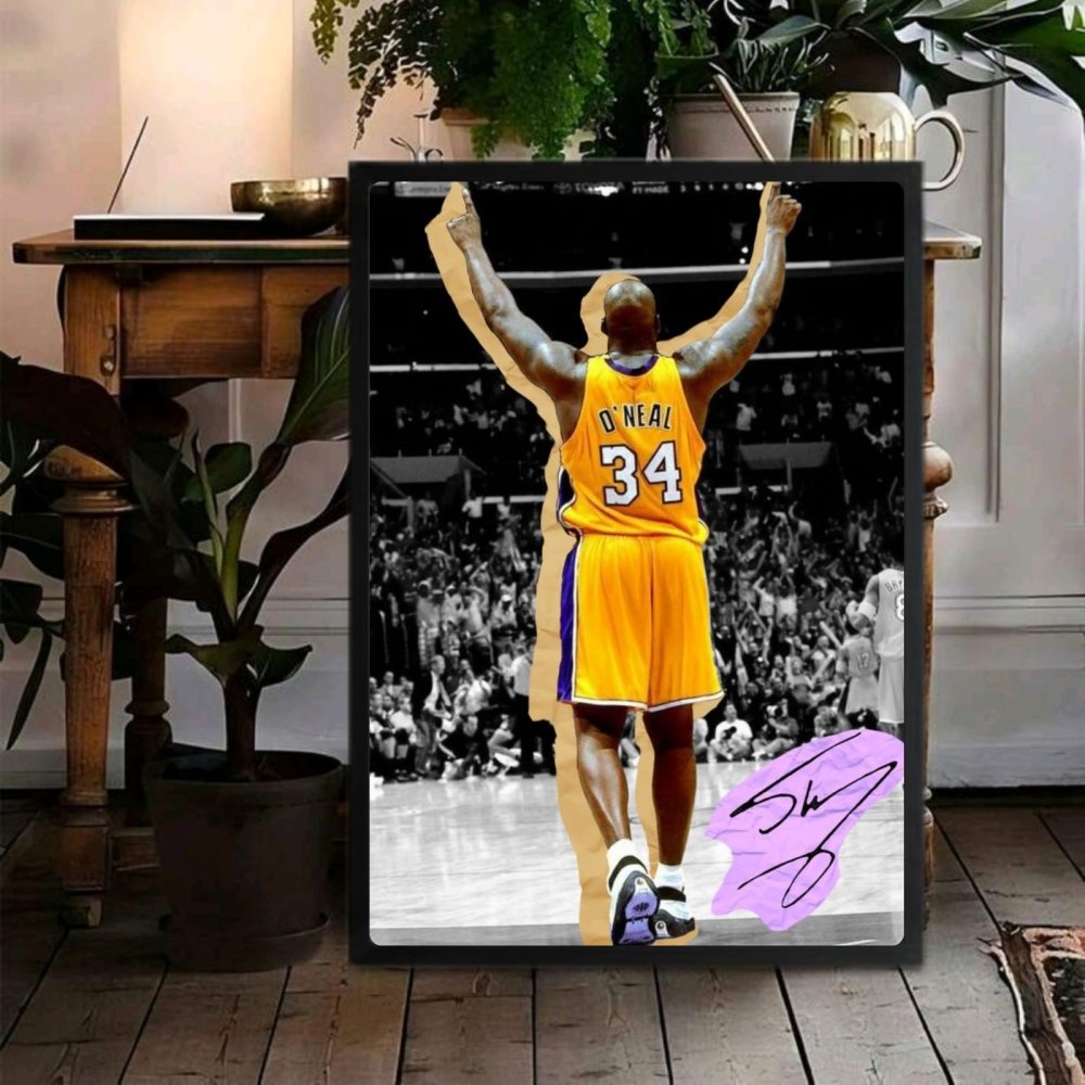 Shaquille O'Neal - Basket - Vibes DistrictShaquille O'Neal - Basket poster GoldVibes District