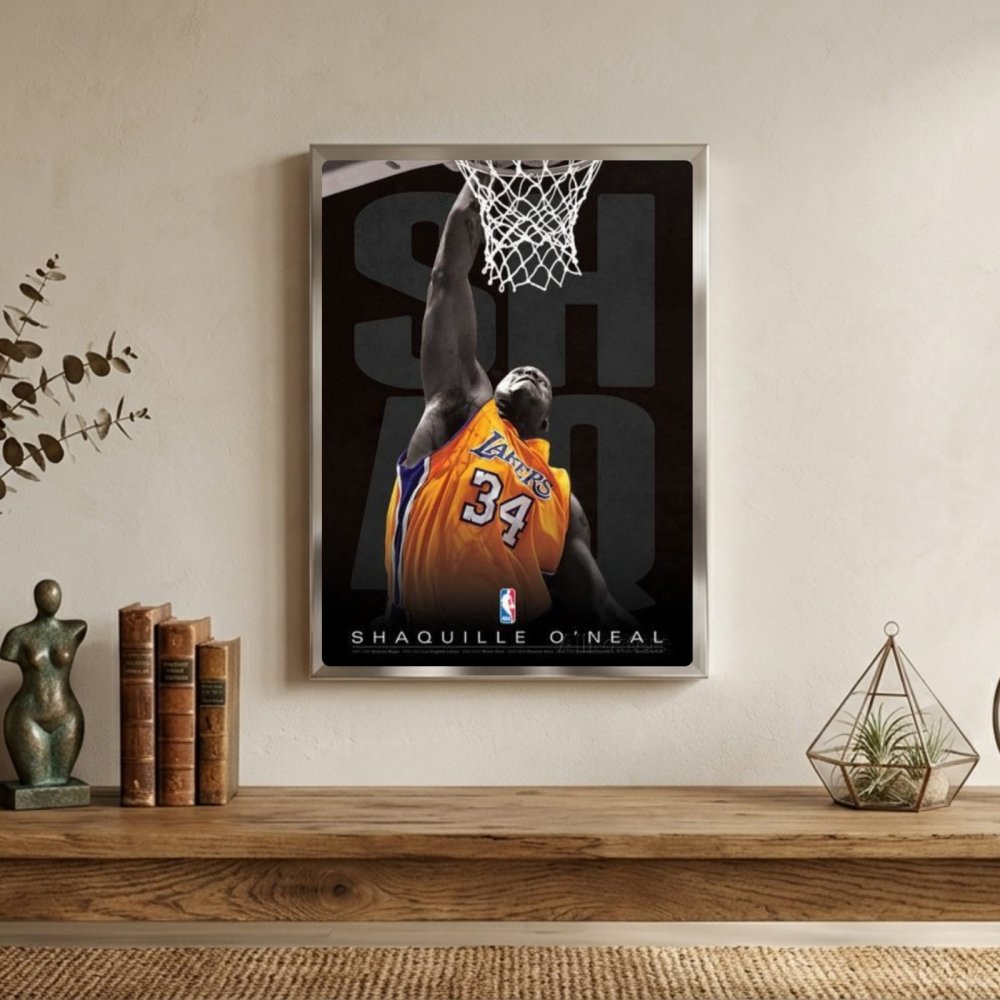 Shaquille O'Neal - Basket - Vibes DistrictShaquille O'Neal - Basket poster GoldVibes District