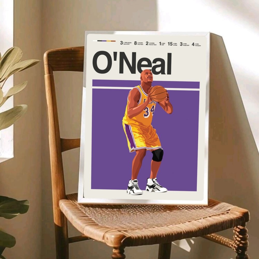 Shaquille O'Neal - Basket - Vibes DistrictShaquille O'Neal - Basket poster GoldVibes District
