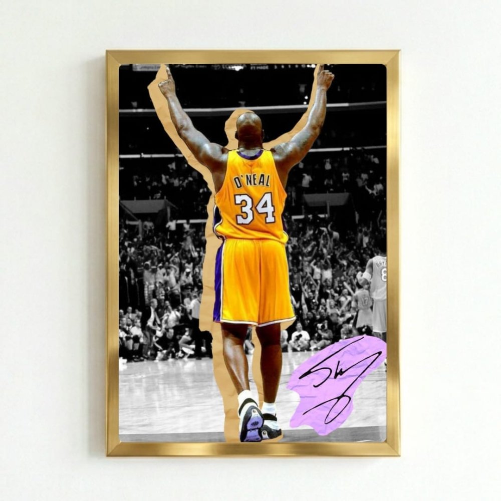 Shaquille O'Neal - Basket - Vibes DistrictShaquille O'Neal - Basket poster GoldVibes District