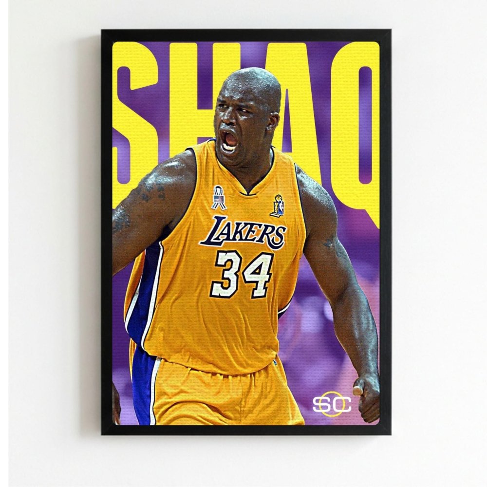 Shaquille O'Neal - Basket - Vibes DistrictShaquille O'Neal - Basket poster NeroVibes District
