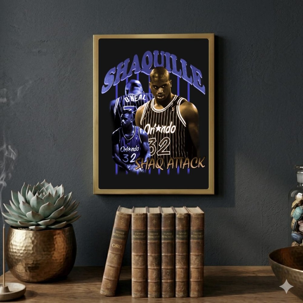 Shaquille O'Neal - Basket - Vibes DistrictShaquille O'Neal - Basket poster GoldVibes District