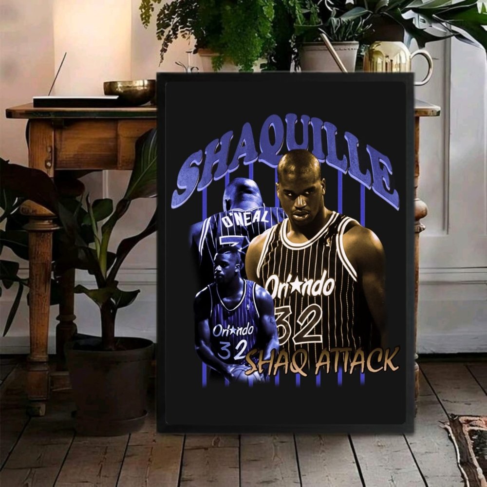 Shaquille O'Neal - Basket - Vibes DistrictShaquille O'Neal - Basket poster GoldVibes District
