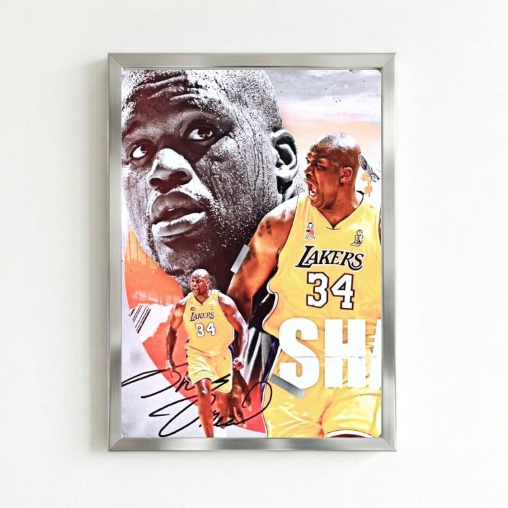 Shaquille O'Neal - Basket - Vibes DistrictShaquille O'Neal - Basket poster SilverVibes District