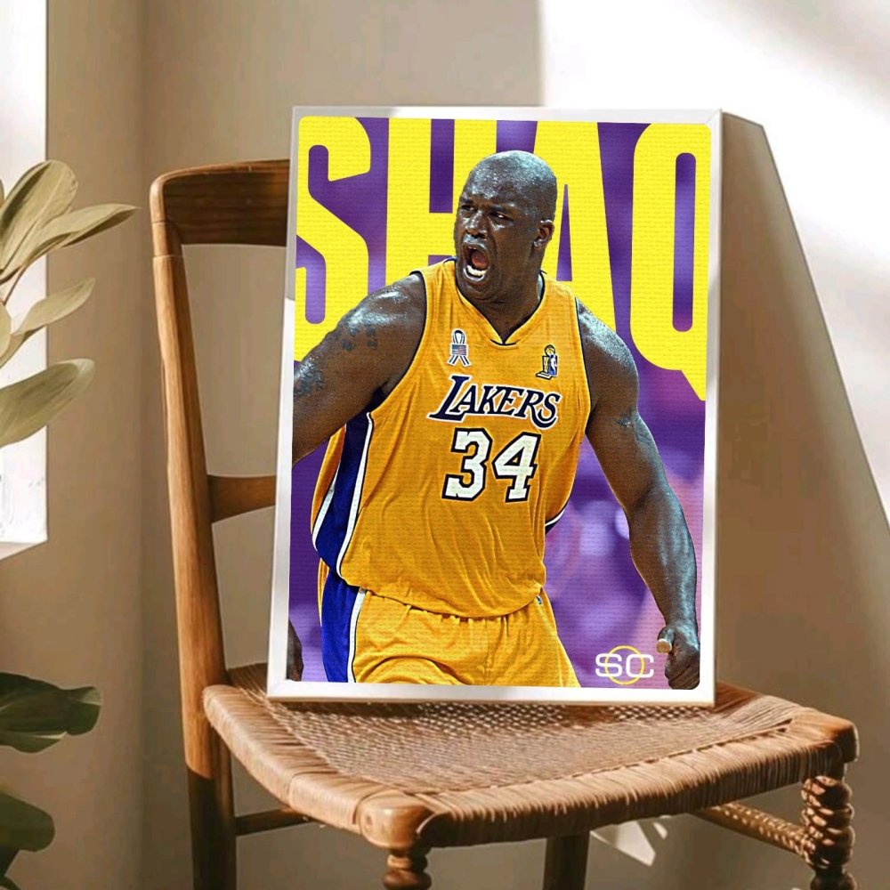 Shaquille O'Neal - Basket - Vibes DistrictShaquille O'Neal - Basket poster GoldVibes District