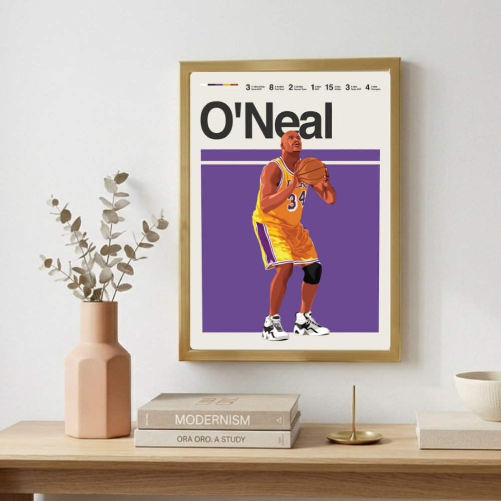 Shaquille O'Neal - Basket - Vibes DistrictShaquille O'Neal - Basket poster GoldVibes District