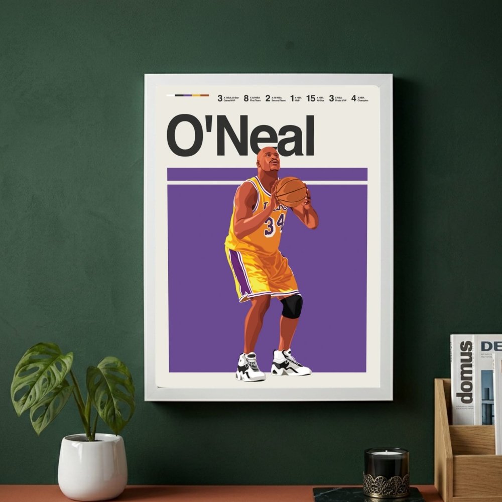 Shaquille O'Neal - Basket - Vibes DistrictShaquille O'Neal - Basket poster GoldVibes District