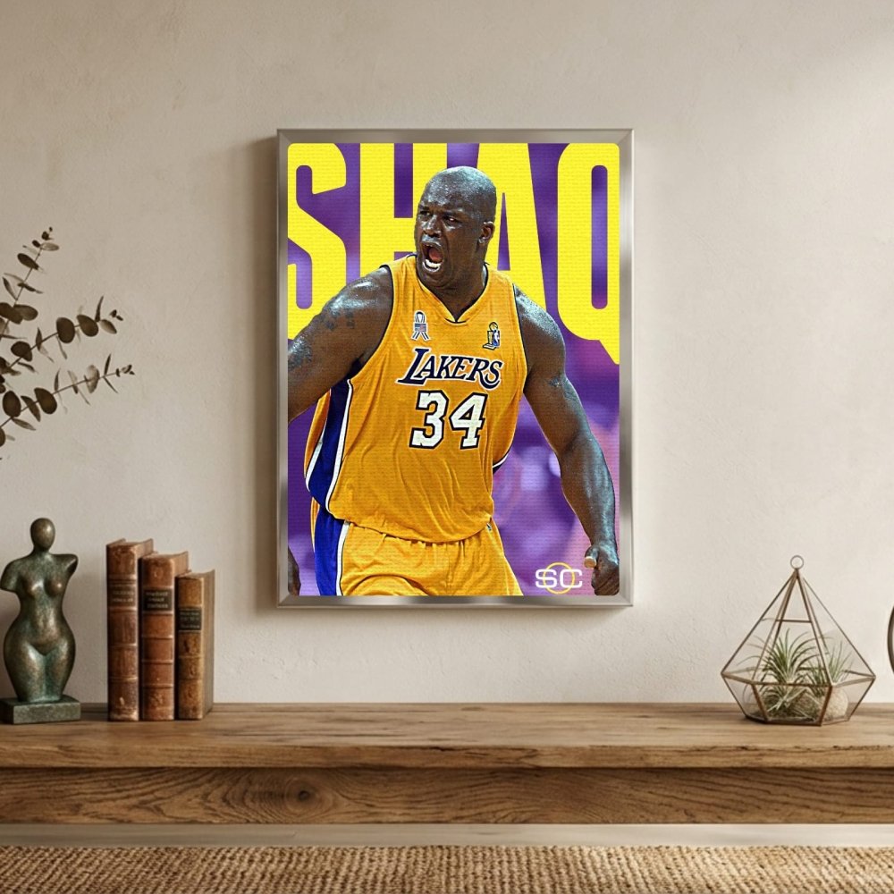 Shaquille O'Neal - Basket - Vibes DistrictShaquille O'Neal - Basket poster GoldVibes District