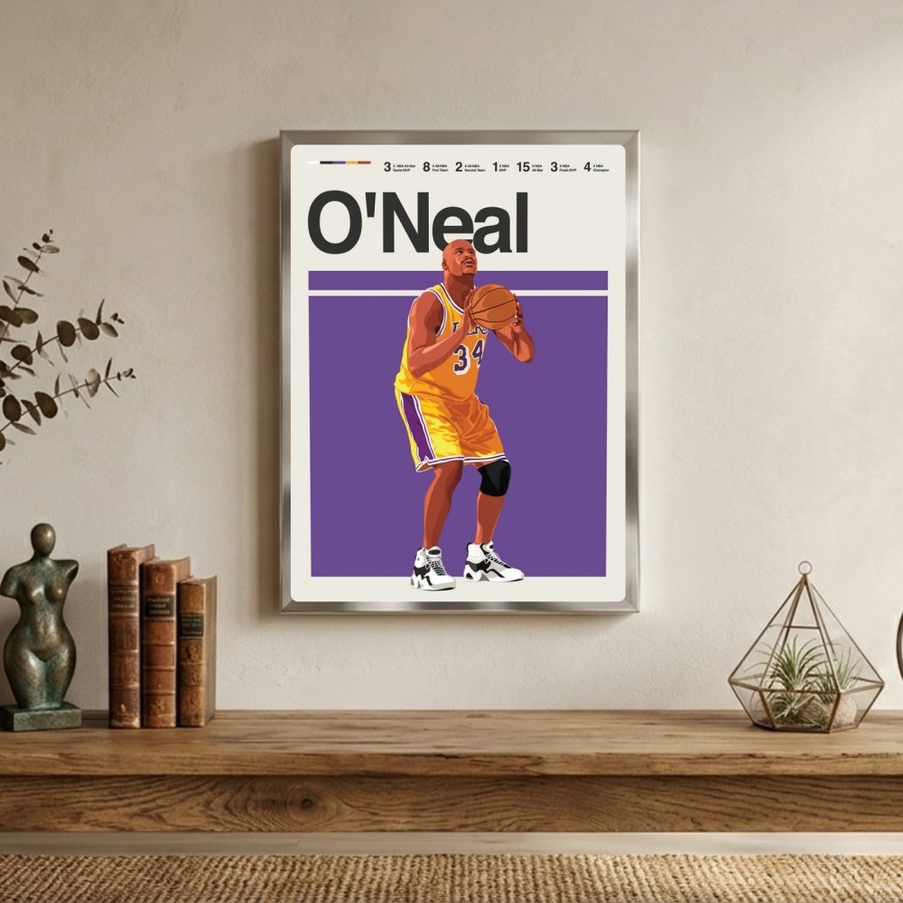 Shaquille O'Neal - Basket - Vibes DistrictShaquille O'Neal - Basket poster GoldVibes District