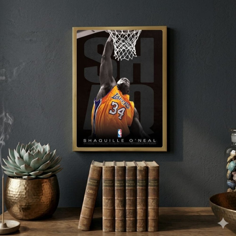 Shaquille O'Neal - Basket - Vibes DistrictShaquille O'Neal - Basket poster GoldVibes District