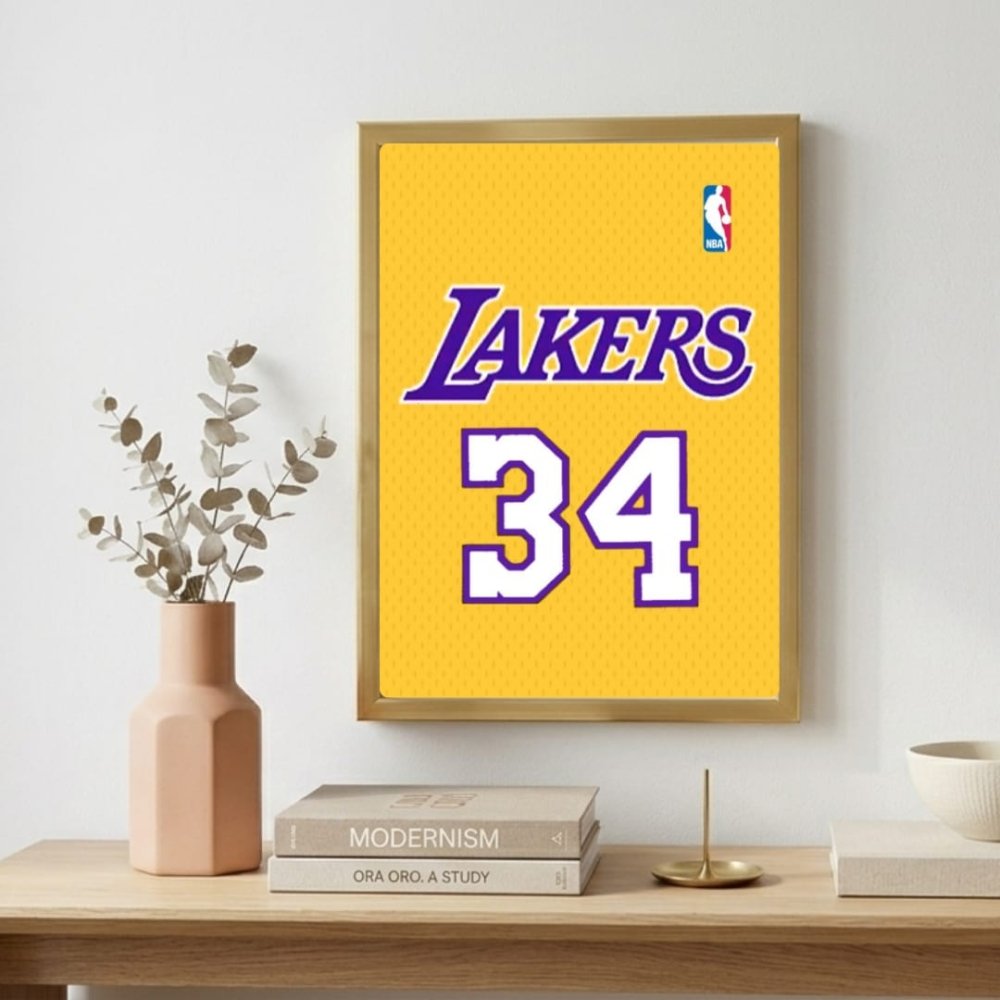 Shaquille O'Neal - Basket - Vibes DistrictShaquille O'Neal - Basket poster GoldVibes District