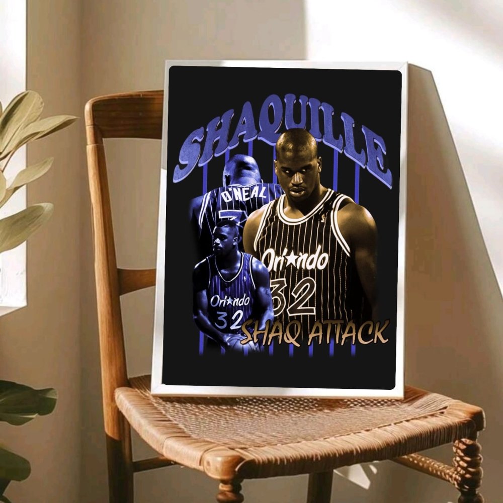 Shaquille O'Neal - Basket - Vibes DistrictShaquille O'Neal - Basket poster GoldVibes District