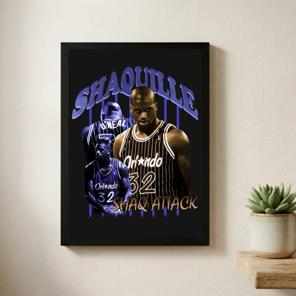 Shaquille O'Neal - Basket - Vibes DistrictShaquille O'Neal - Basket poster GoldVibes District