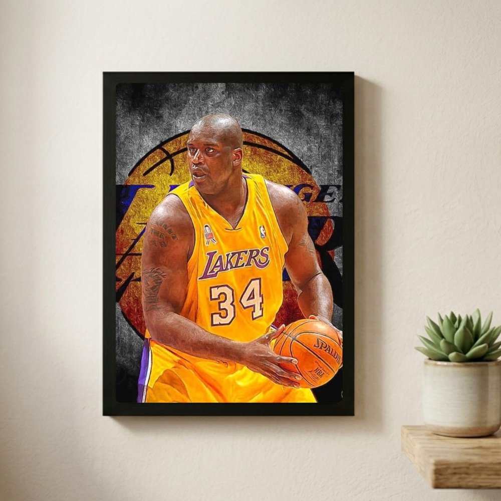 Shaquille O'Neal - Basket - Vibes DistrictShaquille O'Neal - Basket poster GoldVibes District