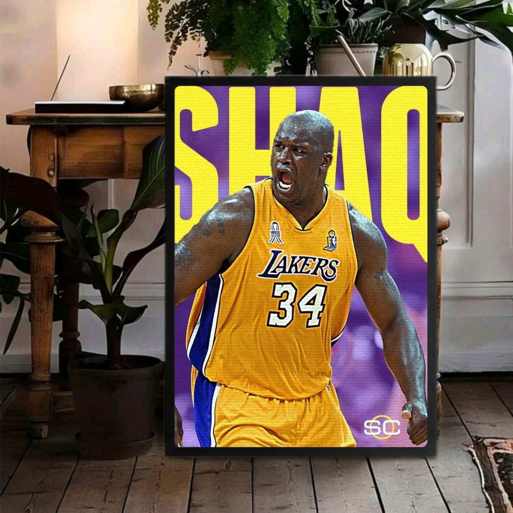 Shaquille O'Neal - Basket - Vibes DistrictShaquille O'Neal - Basket poster GoldVibes District