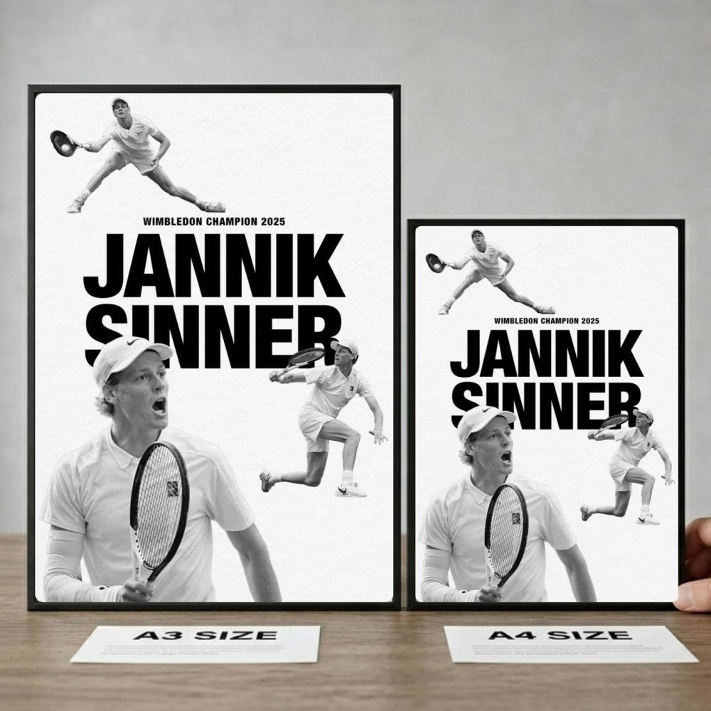 sinner - tennis - Vibes Districtsinner - tennis poster BiancoVibes District