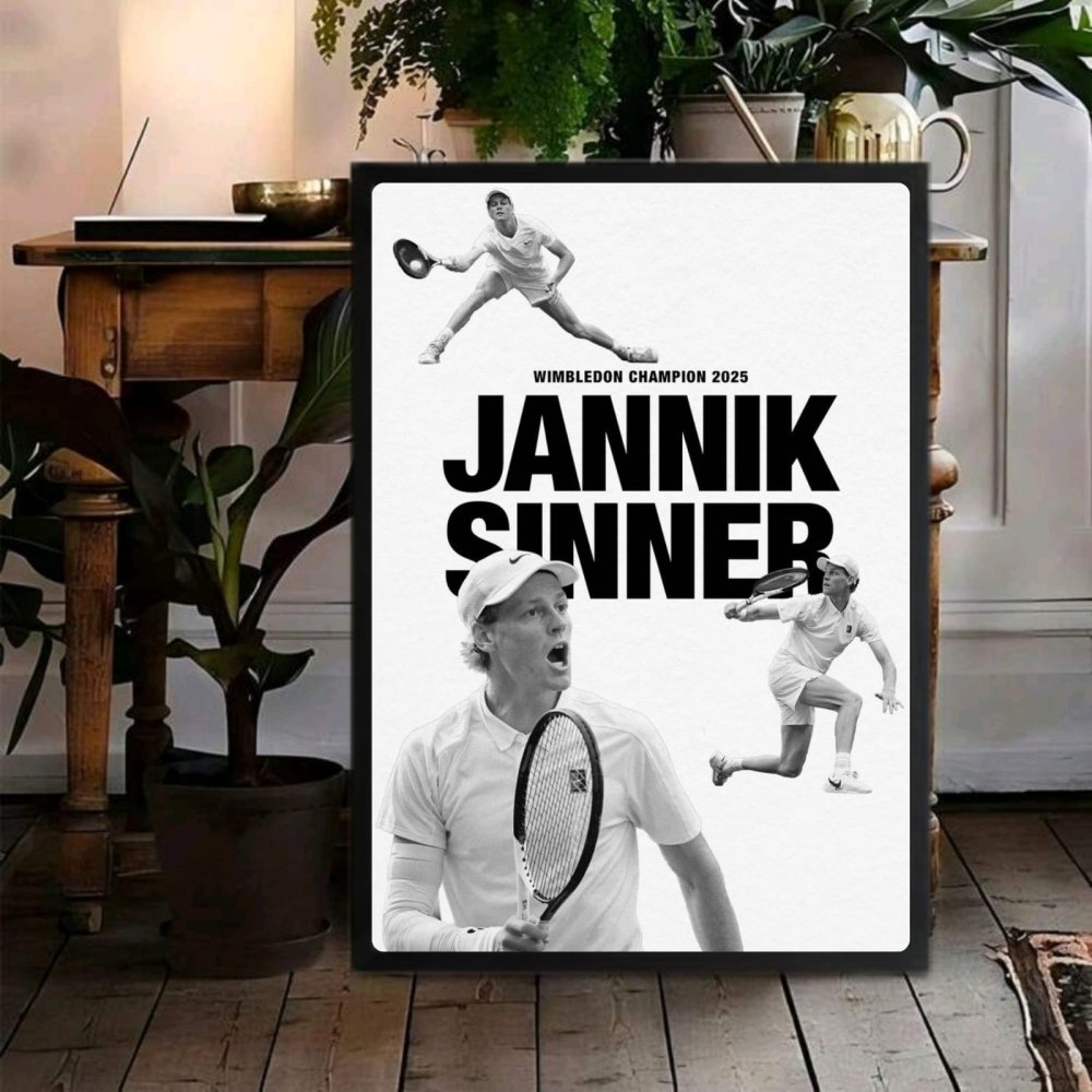sinner - tennis - Vibes Districtsinner - tennis poster BiancoVibes District