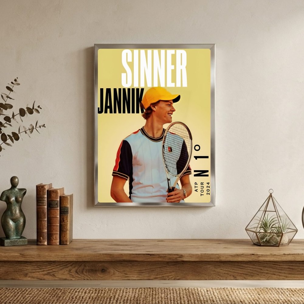 sinner - tennis - Vibes Districtsinner - tennis poster BiancoVibes District