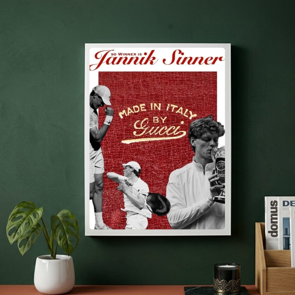 sinner - tennis - Vibes Districtsinner - tennis poster GoldVibes District