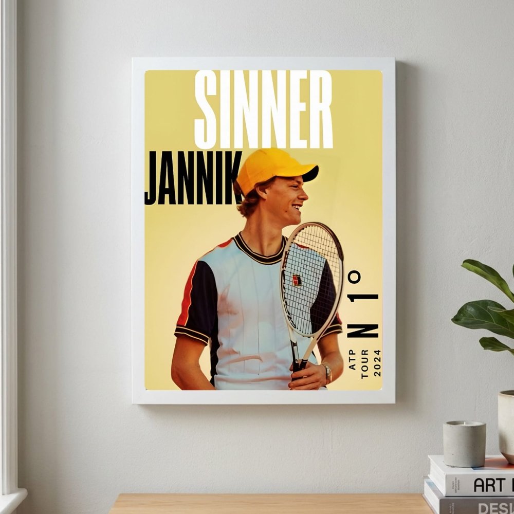 sinner - tennis - Vibes Districtsinner - tennis poster BiancoVibes District