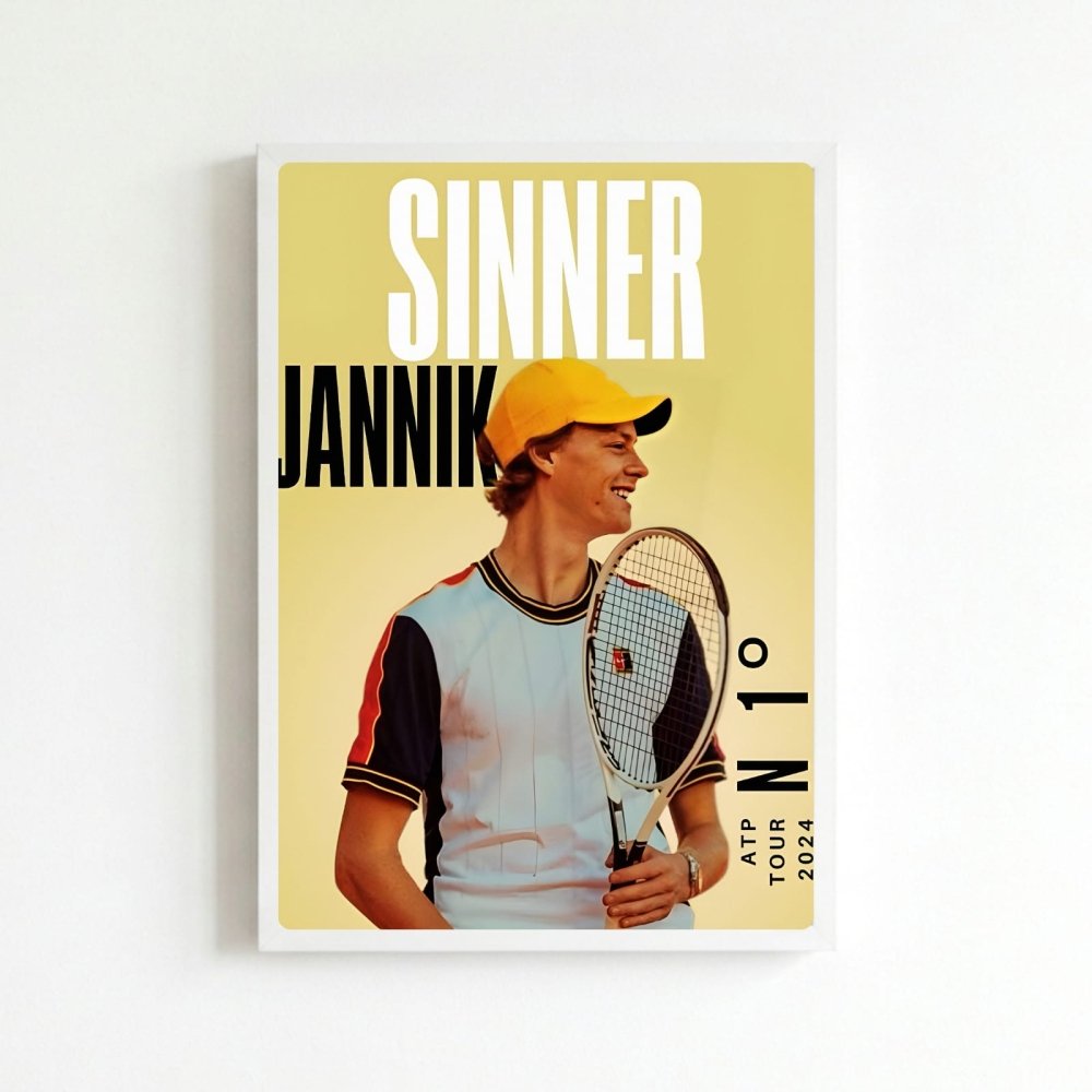 sinner - tennis - Vibes Districtsinner - tennis poster BiancoVibes District